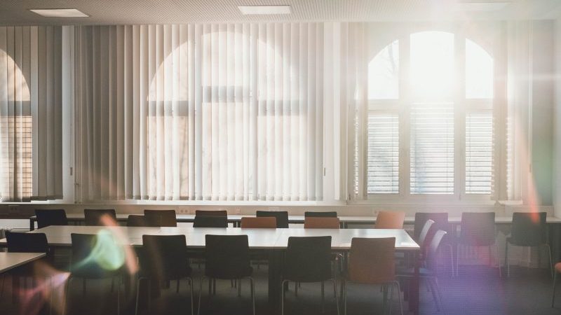 a room where sunlight is coming in